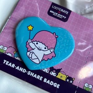 New Lootcrate Little Twin Stars badge pins